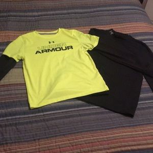 Under Armour bundle of 2 long sleeve shirts